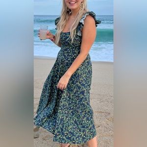 Hill house dress midnight garden vegetable Daphne style